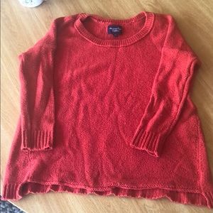 American eagle red sweater size small